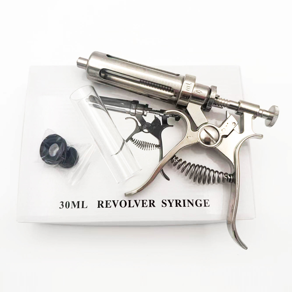 Veterinary Syringe Gun - 10-50ml Veterinary Continuos Syringe Revolver Shape