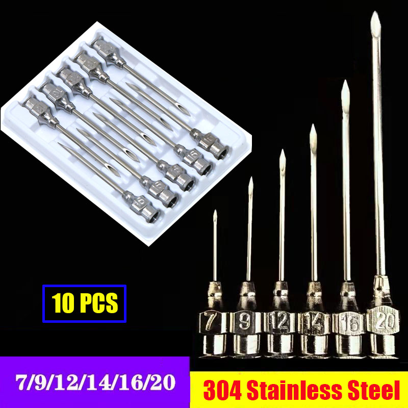 10pcs Stainless Steel Veterina - Veterinary Syringe Gun recension och pris