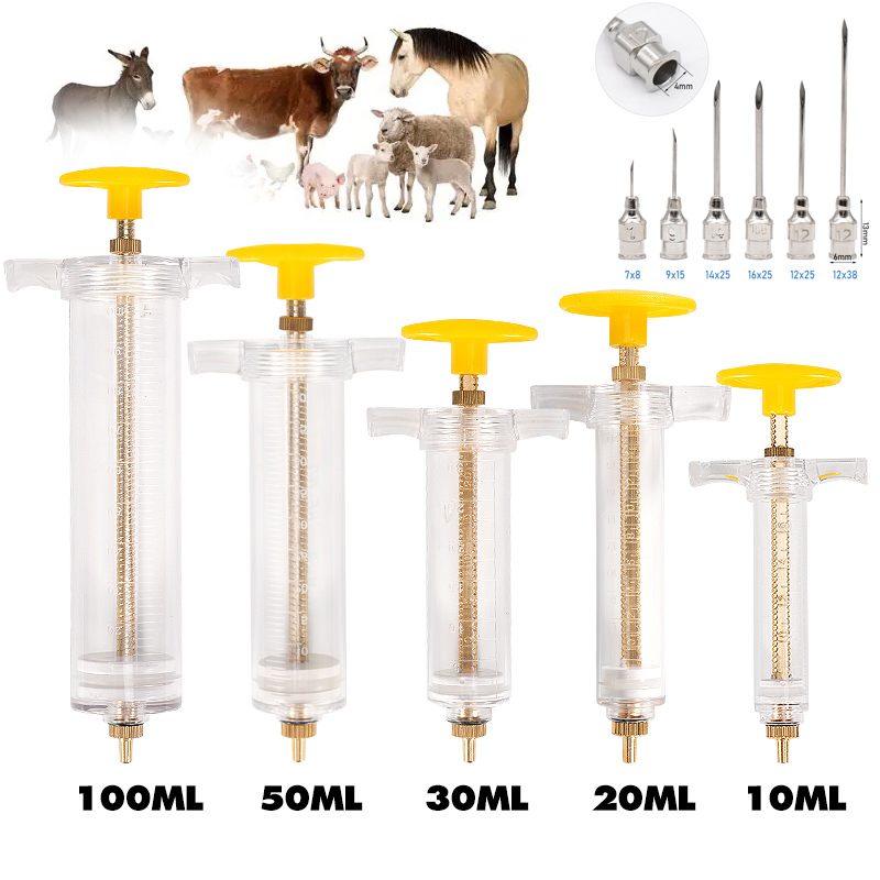 10/20/30/50/100ml Adjustable D - Veterinary Syringe Gun recension och pris