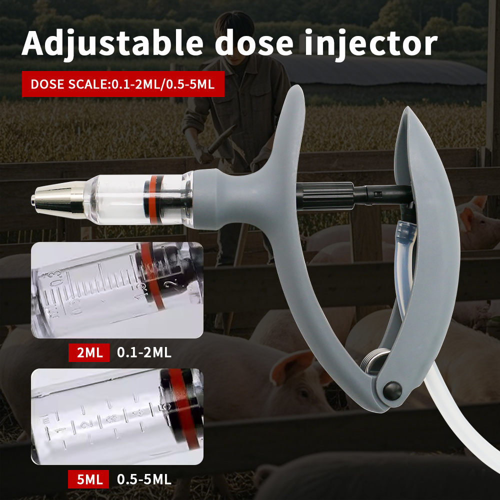 1 Pc 2ml / 5ml Animal Continuo - Veterinary Syringe Gun recension och pris