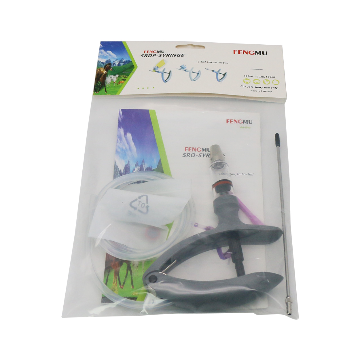1 Pc 2ml / 5ml Animal Continuo - Veterinary Syringe Gun recension och pris