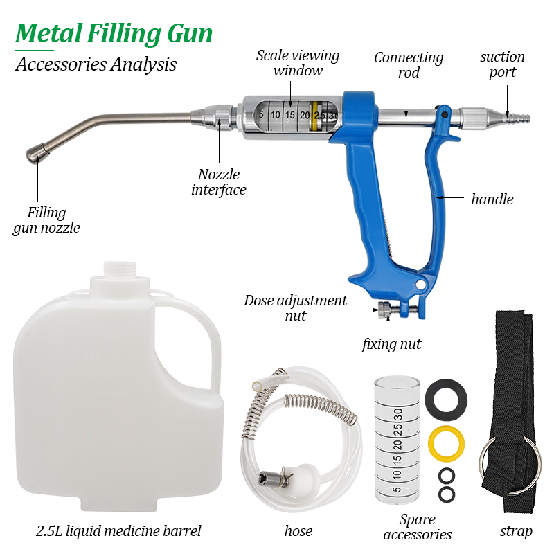 5/10/20/30ml Animals Metal Dre - Veterinary Syringe Gun recension och pris