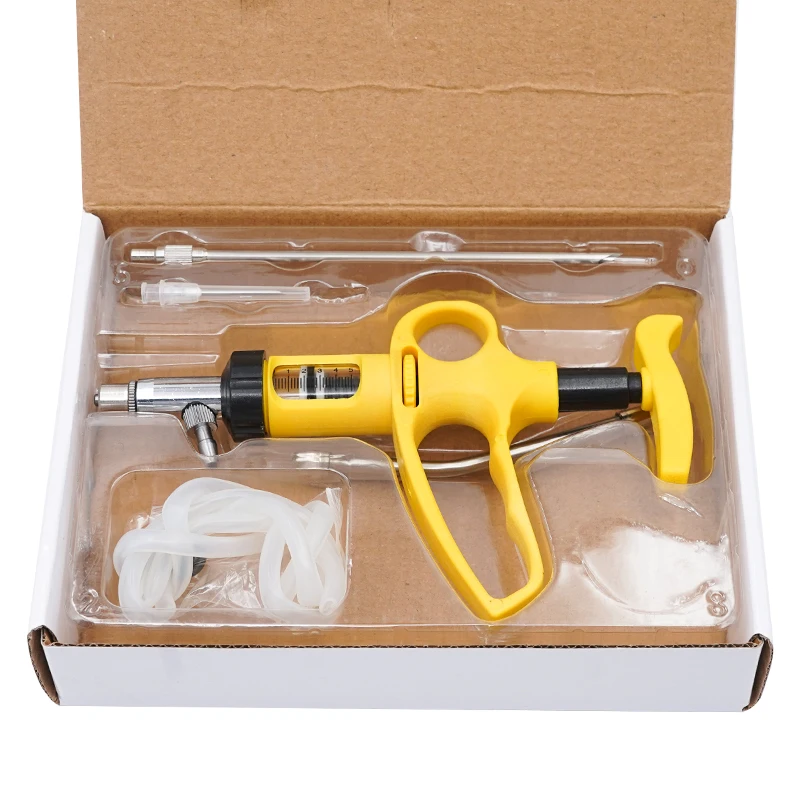 1 Set 5Ml/10Ml Adjustable Cont - Veterinary Syringe Gun recension och pris